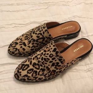 Halogen Leopard Mules